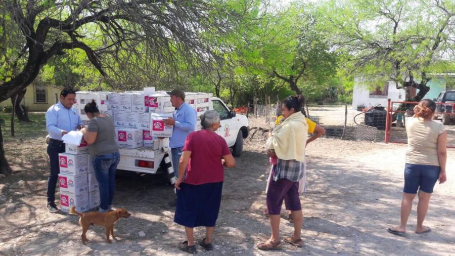 Entrega DIF Tamaulipas dotaci&oacute;n de la Canasta B&aacute;sica