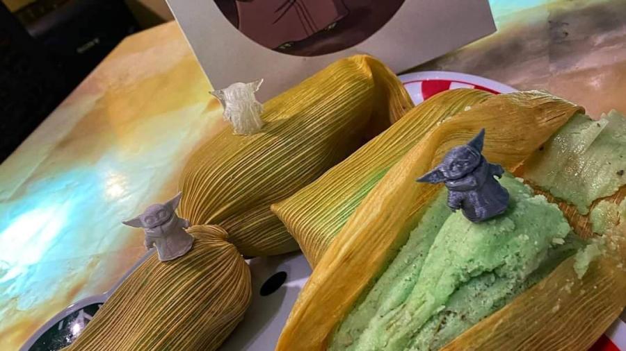 Llegan los Tamalorian, tamales de Baby Yoda