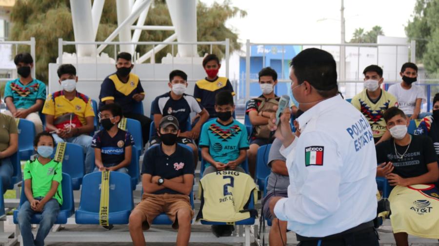 Realiza SSP actividades del programa ‘‘Prevención Juvenil’’ en la colonia Aquiles Serdán