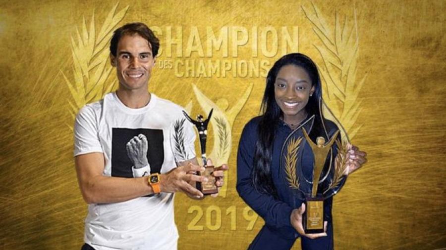 Rafael Nadal y Simone Biles, los mejores deportistas según L’Equipe