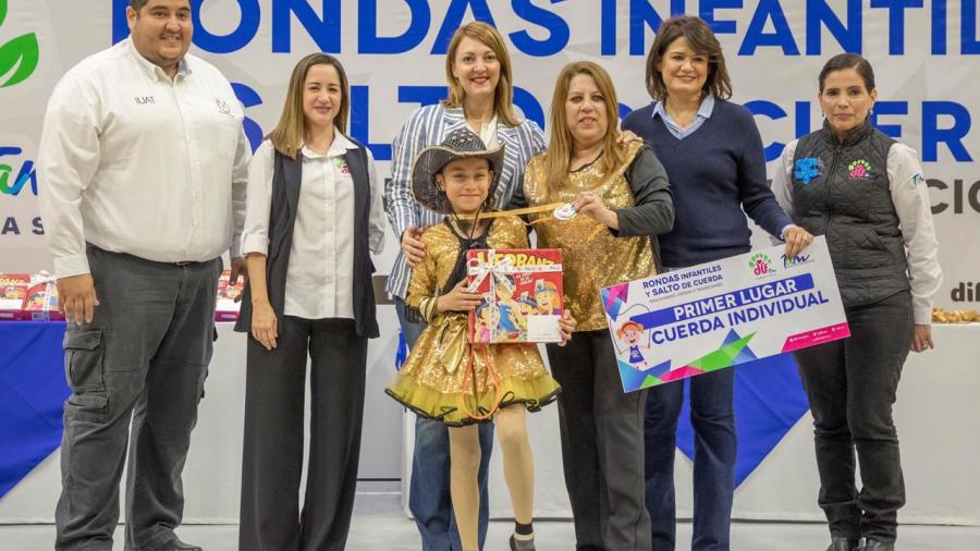 Premia Mariana Gómez a ganadores de Rondas Infantiles en Tamaulipas