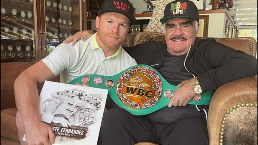 Visita el Saúl 'Canelo' Álvarez a Don Vicente en su rancho