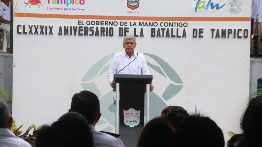 Conmemora Gobierno Municipal 189 aniversario de la Batalla de Tampico