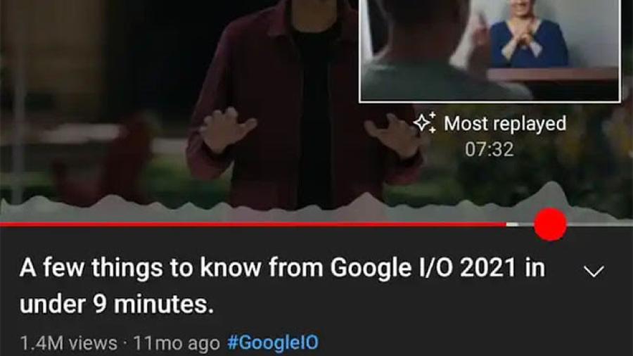 YouTube añade función para destacar las partes más vistas de los videos