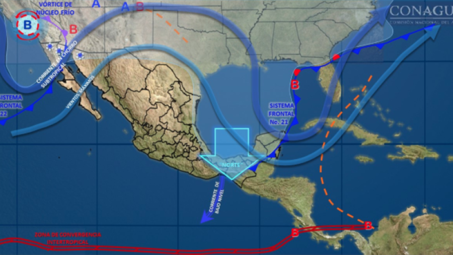 Fr&iacute;o intenso y fuertes vientos prevalecen en gran parte del pa&iacute;s