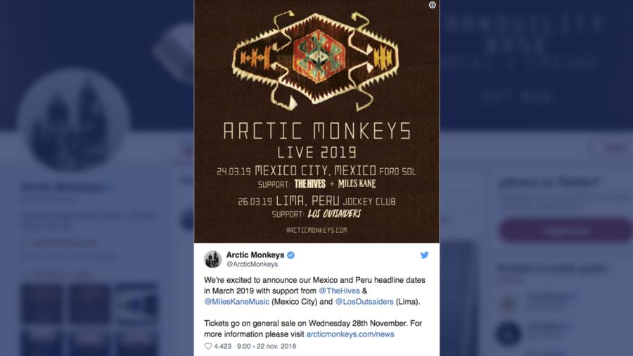  Arctic Monkeys dará concierto en la CDMX
