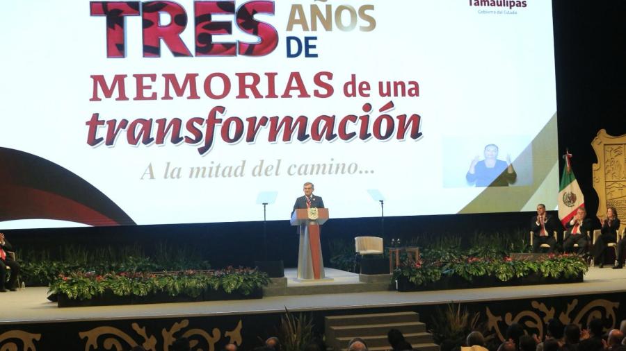 Presenta Américo Villarreal Tercer Informe de Gobierno