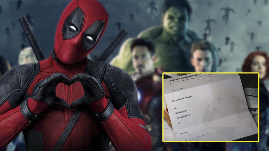 Ryan Reynolds felicita a Avengers con carta de rechazo