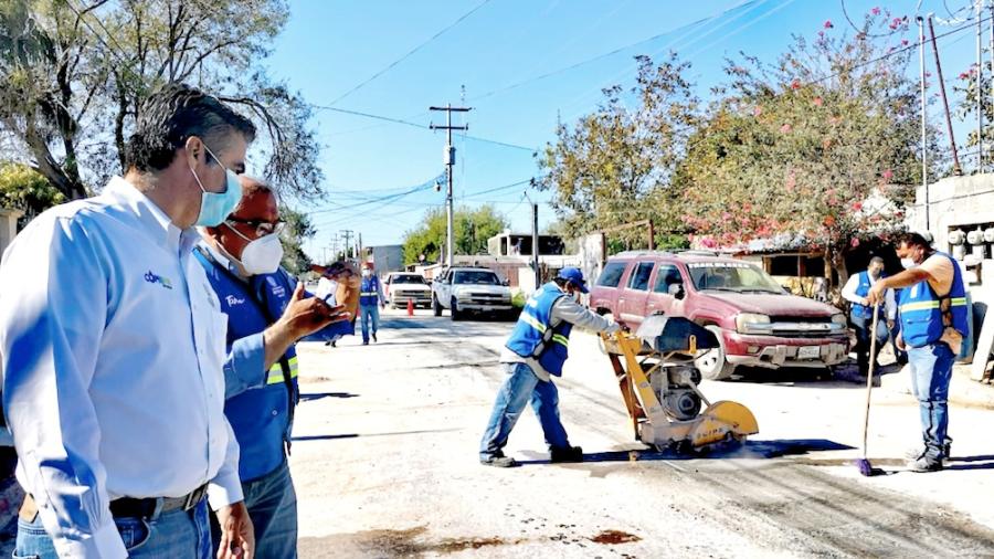 Repara COMAPA caído en Fraccionamiento Reynosa