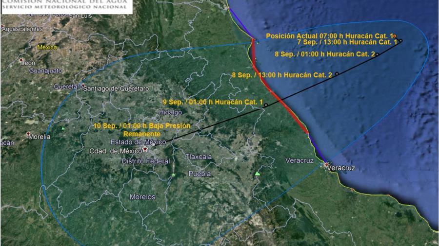 Coordinación de Protección Civil y Bomberos en alerta por "Katia"