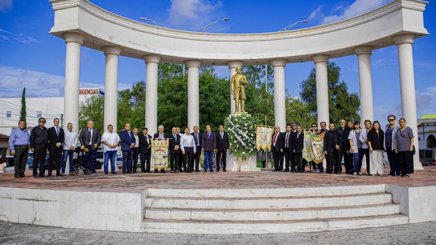 Conmemoran Gobierno de Matamoros y logias masónicas CLII Aniversario Luctuoso de Benito Juárez
