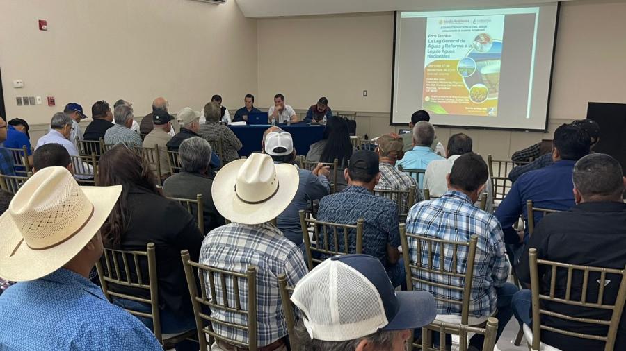 Productores participan en foro sobre reforma a la Ley de Aguas Nacionales