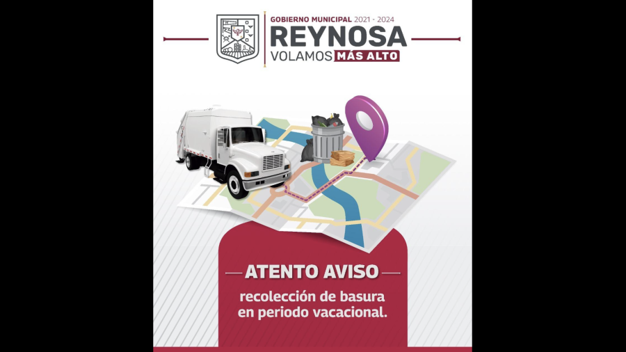 Exhorta Gobierno de Reynosa a mantener limpia las vías públicas