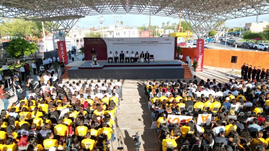 Carmen Lilia y rector de la UAT fortalecen infraestructura educativa para beneficio de más de 1,500 estudiantes