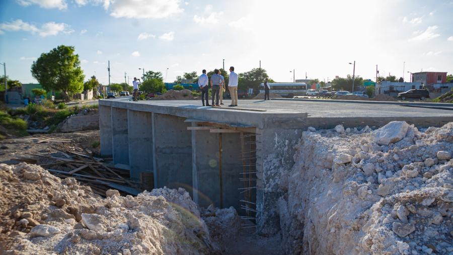 Sustituye Gobierno de Matamoros, viejo puente de fierro,  por uno vehicular; Alcalde supervisa avances