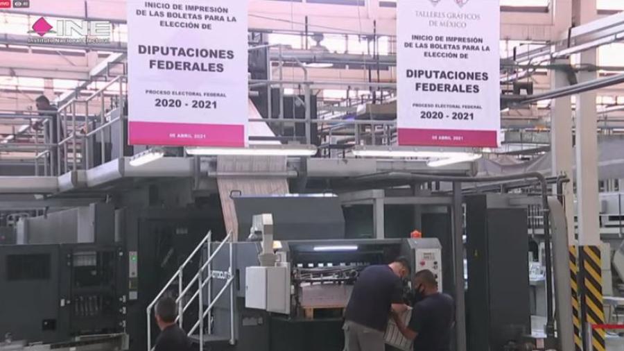 Da inicio la producción de las boletas del Proceso Electoral Federal 2020-2021
