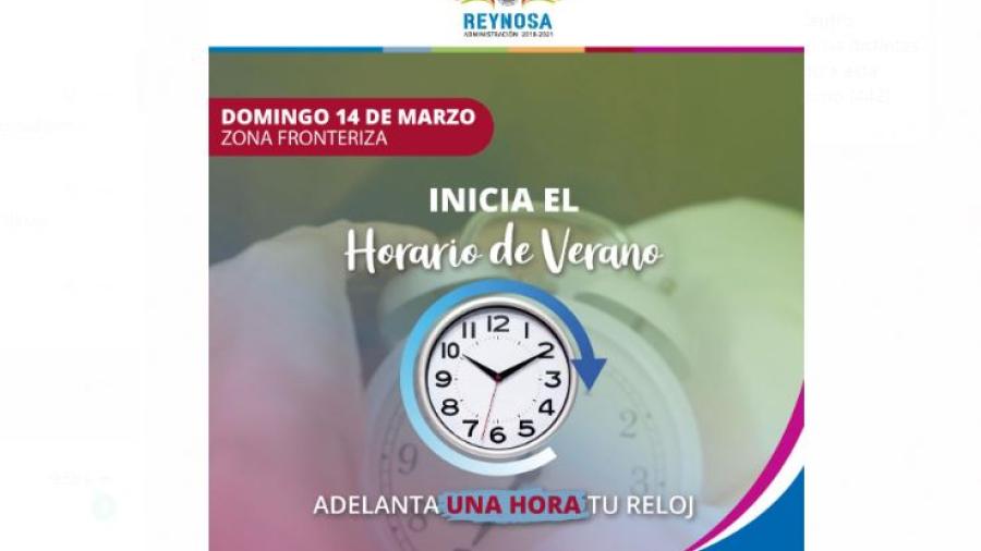 Cambia horario en frontera norte el domingo 14 de marzo