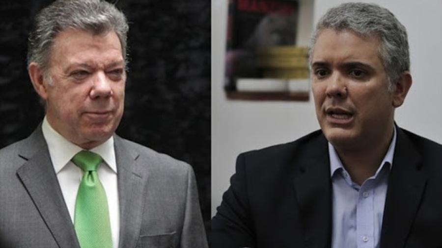 Santos recibe en Casa de Nariño al presidente electo Ivan Duque