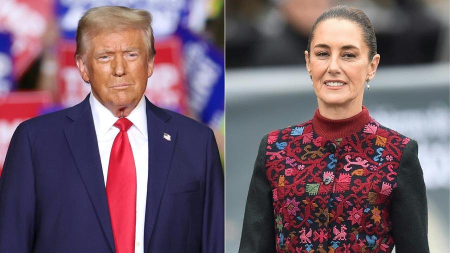 Claudia Sheinbaum felicita a Trump como nuevo presidente de EU