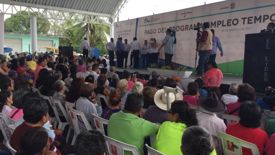 Entregan recursos de empleo temporal en Altamira