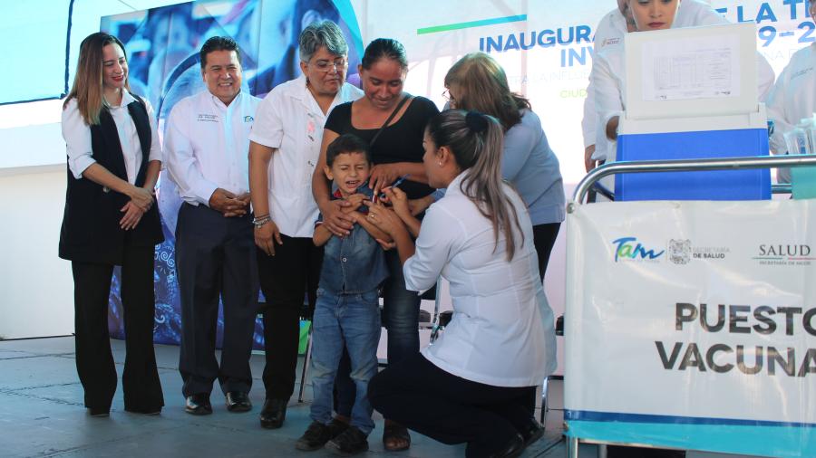 Intensifica Gobierno de Tamaulipas campaña de vacunación antiinfluenza
