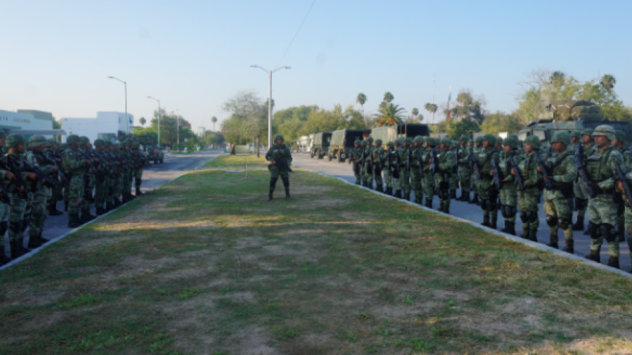 Arriban 350 elementos de la Sedena a Reynosa 