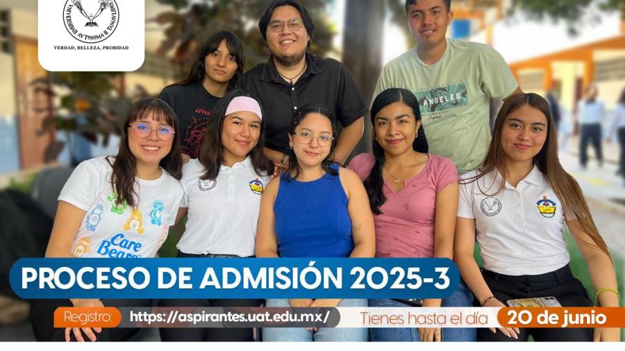 Extiende la UAT plazo para el registro de aspirantes a nuevo ingreso