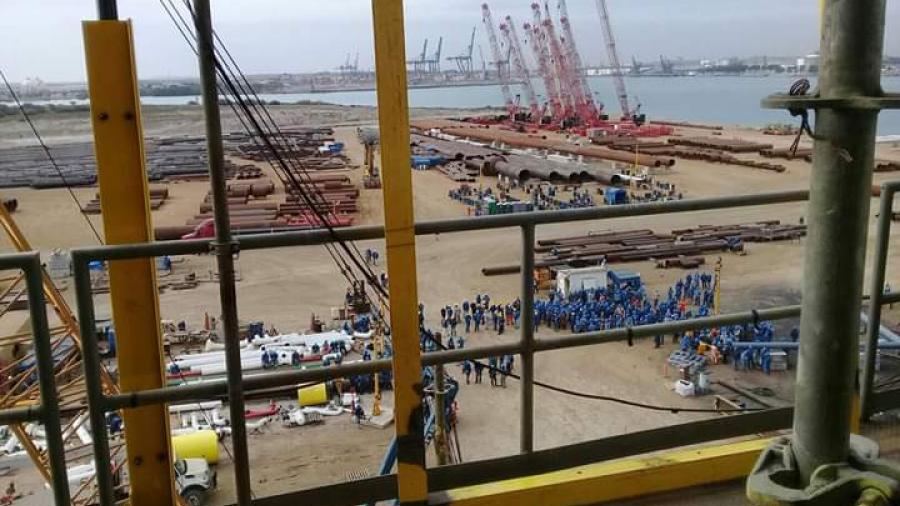 Obreros paran labores en Dragados Off Shore