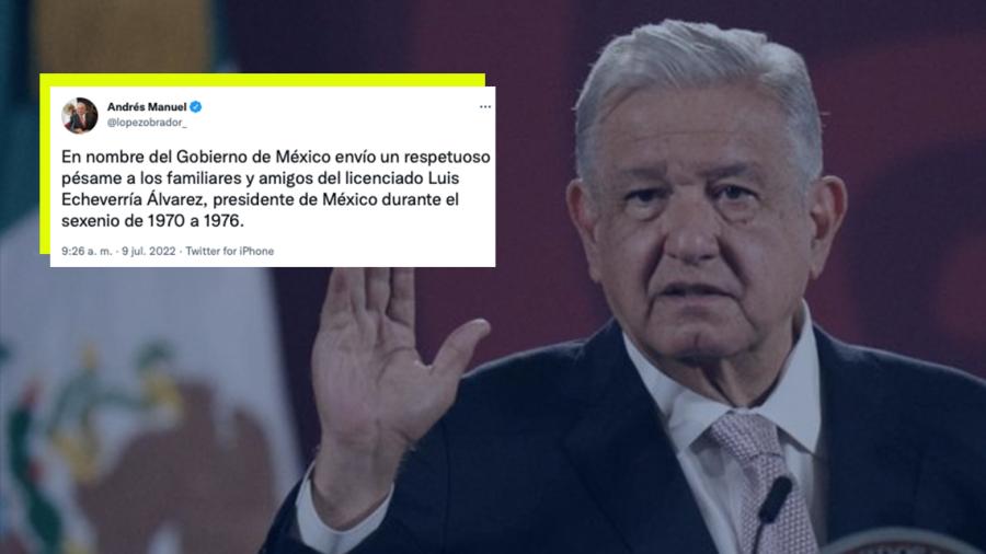 Lamenta L&oacute;pez Obrador muerte del expresidente Luis Echeverr&iacute;a