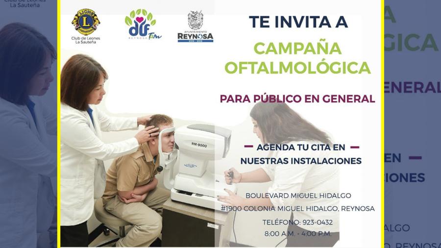 DIF Reynosa invita a “Campaña oftalmológica”