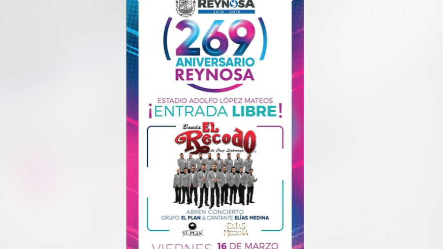 Presenta Gobierno de Reynosa a Banda El Recodo