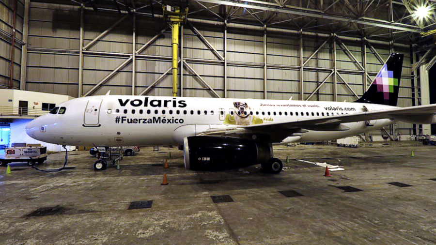 Volaris rinde homenaje a Frida en su Airbus A320