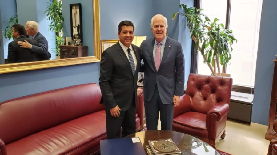 Gobernador de Tamaulipas se reúne con senador de Texas en Washington