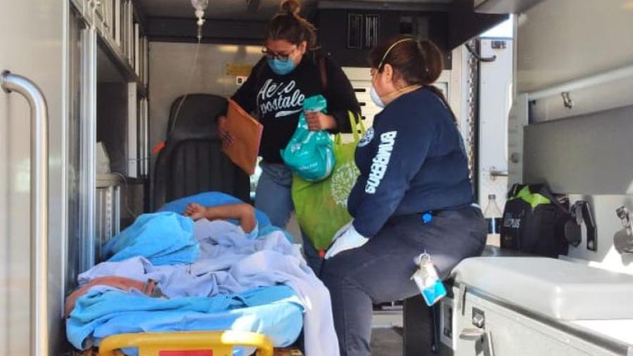 Regresa PCyB a su actividad de llevar pacientes Covid a hospital