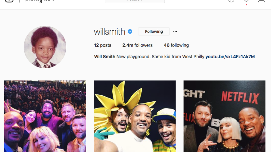 Will Smith con 2 millones de seguidores en 2 días