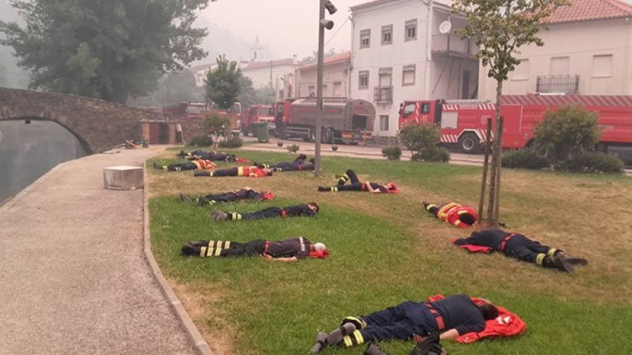Homenajean a bomberos de Portugal con fotos en redes sociales
