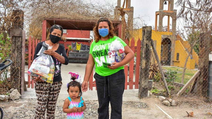 DIF Reynosa visitó a las familias de la Colonia Nuevo Tamaulipas