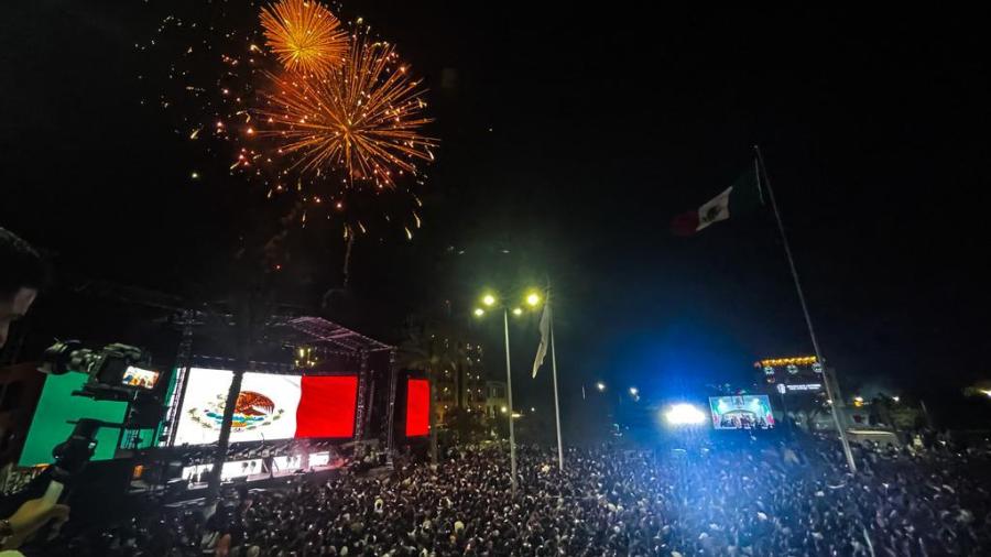 Más de 30 Mil personas celebraron el Grito de Independencia con el Alcalde de Reynosa