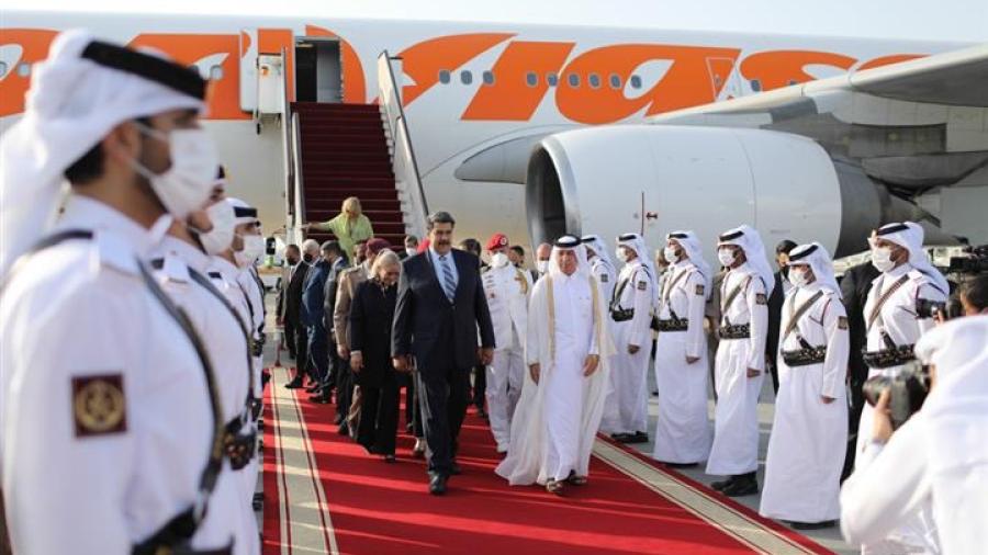 Maduro viaja a Qatar como parte de gira por Medio Oriente