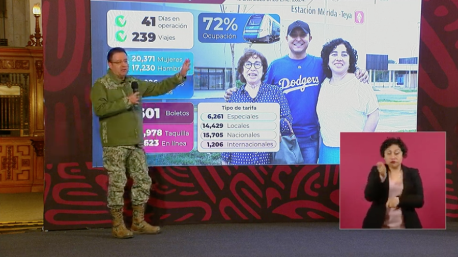 Tren Maya ha trasladado a más de 37 mil pasajeros en 41 días de operación