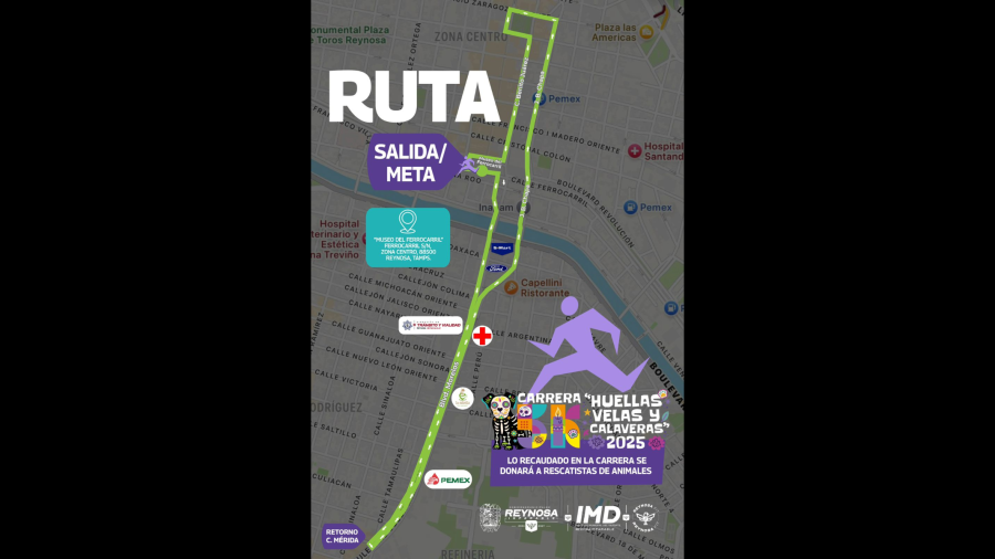 Todo listo para celebrar la Carrera Huellas, Velas y Calaveras este 2 de noviembre