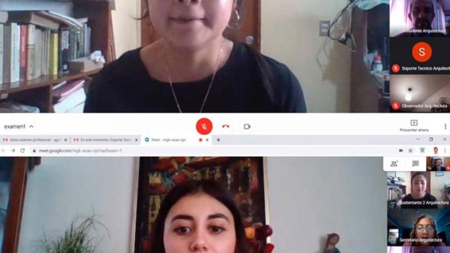 Alumnas de la UNAM se titulan por videoconferencia