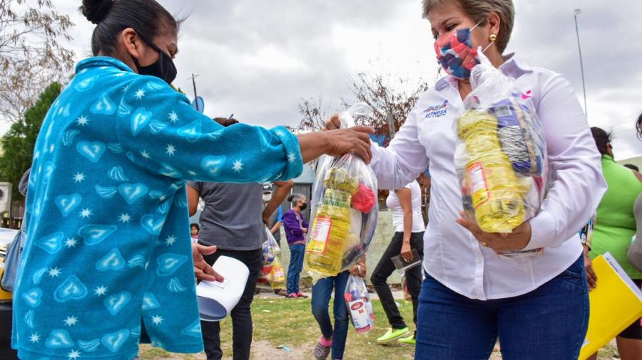 DIF Reynosa entrega canasta básica a familias de la Colonia Nuevo México-Itavu