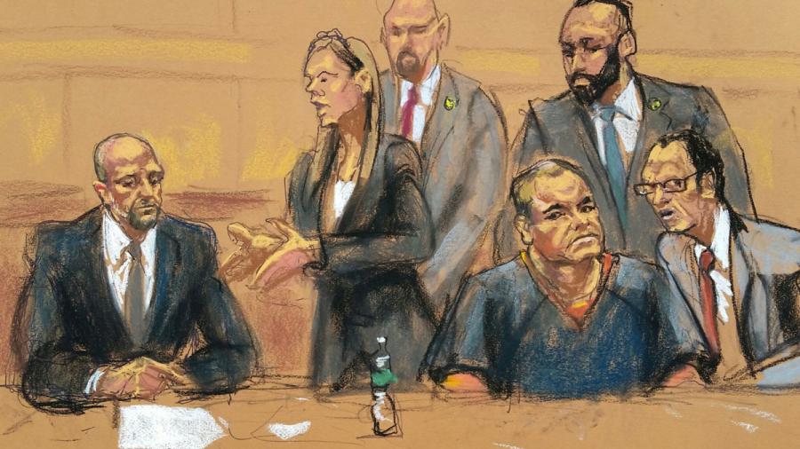 Ni un vaso de agua para "El Chapo" denuncia defensa: comparece en corte de NY