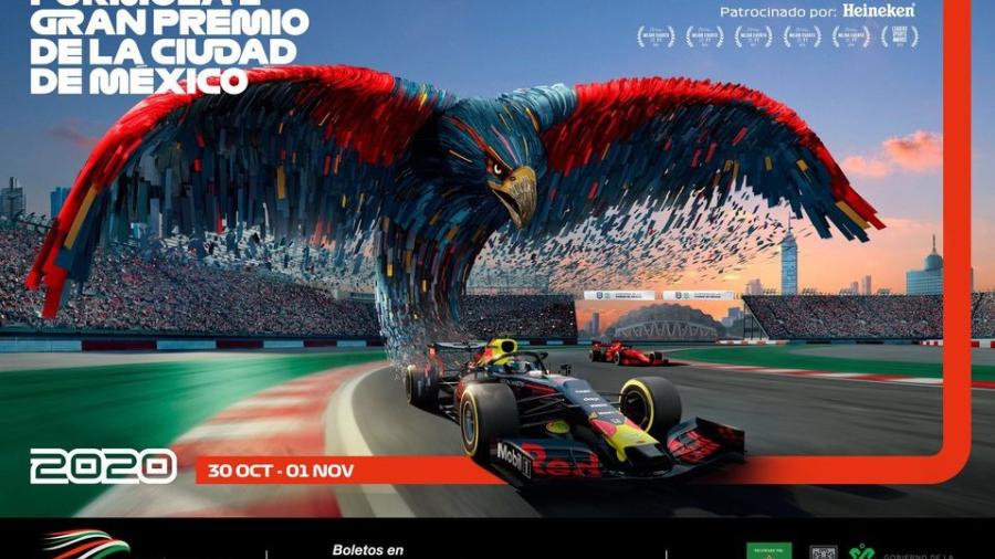 Revelan carteles de promoción del Gran Premio de México 2020