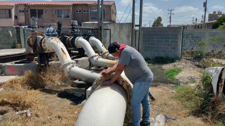 Restauró COMAPA colector de descarga en EBAR 14 de Villas de Imaq