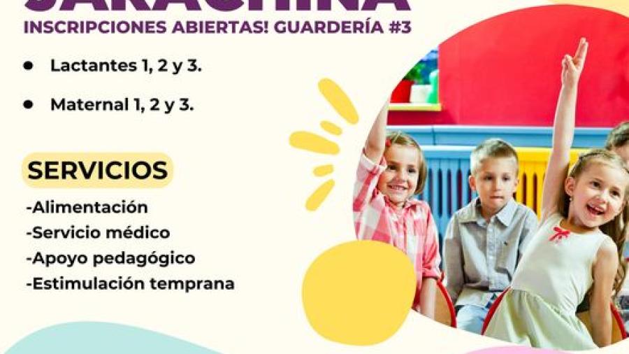 Cuenta DIF Reynosa con inscripciones en Guardería Jarachina 3