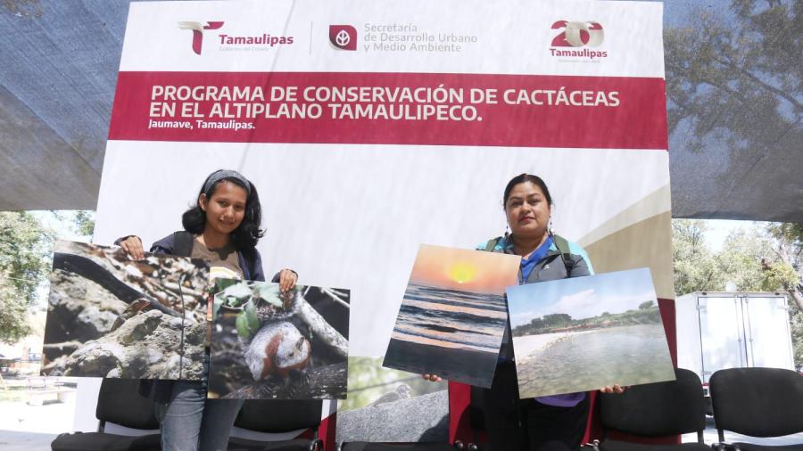 Avanza SEDUMA en la protección de cactáceas en el altiplano tamaulipeco