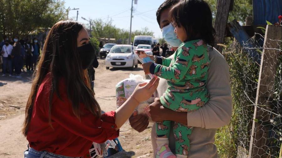 Lleva DIF Reynosa apoyos a familias ante bajas temperaturas