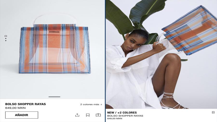 Zara vende "Bolso shopper rayas” y lo tunden en redes